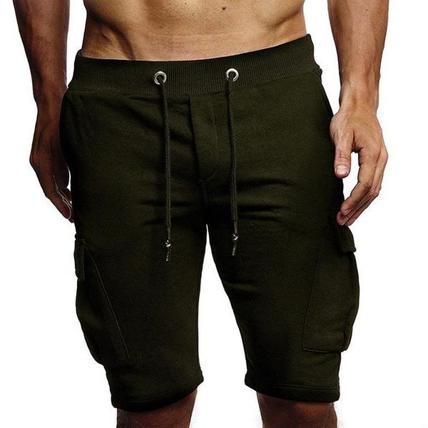 

monerffi 2019 mens baggy joggers casual harem shorts multi pockets fashion brand short sweatpants summer plus size male shorts, White;black