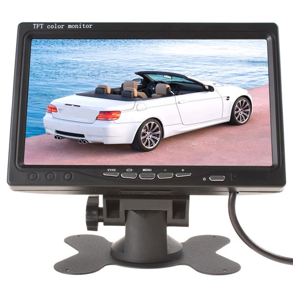 

car rear view monitor 7inch color tft lcd display screen monitor car rearview backup camera auto parking system accessories