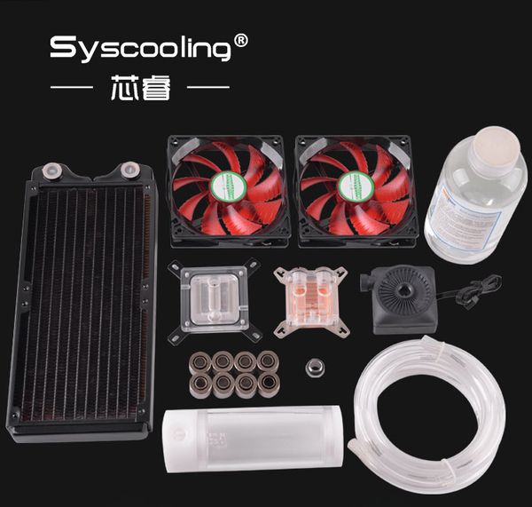 

syscooling new design flexible tube cooling kits no.6 intel cpu copper radiator