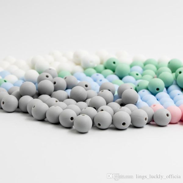 

tyry.hu silicone beads teether 1pc biter beads baby teething pendant silicone pacifier clips bpa teething toys mouse shape