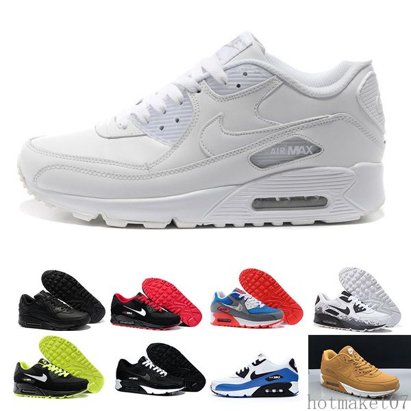 

2017 running shoes cushion 90 kpu mens womens classic 90 casual shoes trainers sneakers man walking sports tennis shoe kkf00, Black