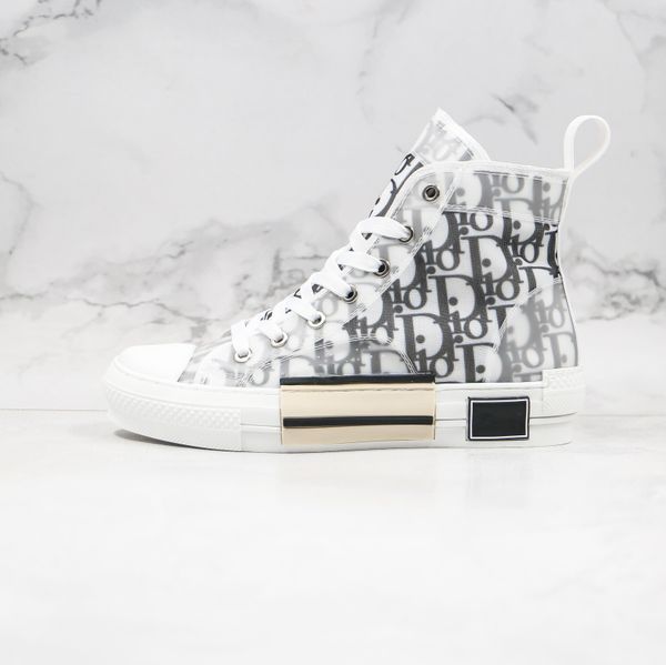 

20ss b23 oblique high low sneakers vintage platform obliques technical leather luxury mens shoes womens fashion trainers size 36-44