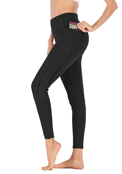 

running tights for women slimming leggings tummy control pants, Black