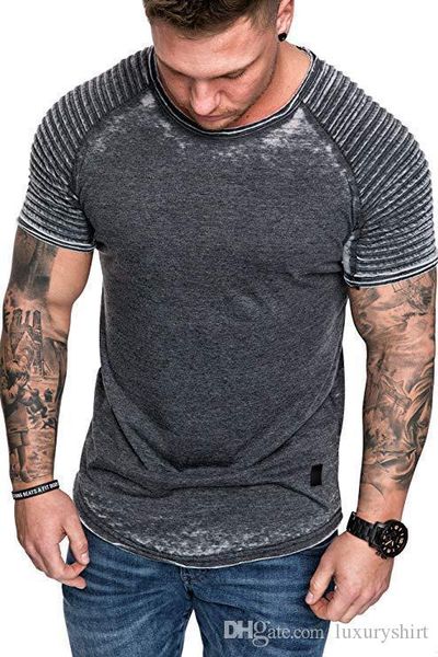 

дизайнер mens спорта tshirts вскользь коротким рукавом o-образным вырезом quick dry tshirts мода мужские задрапированное tops, White;black