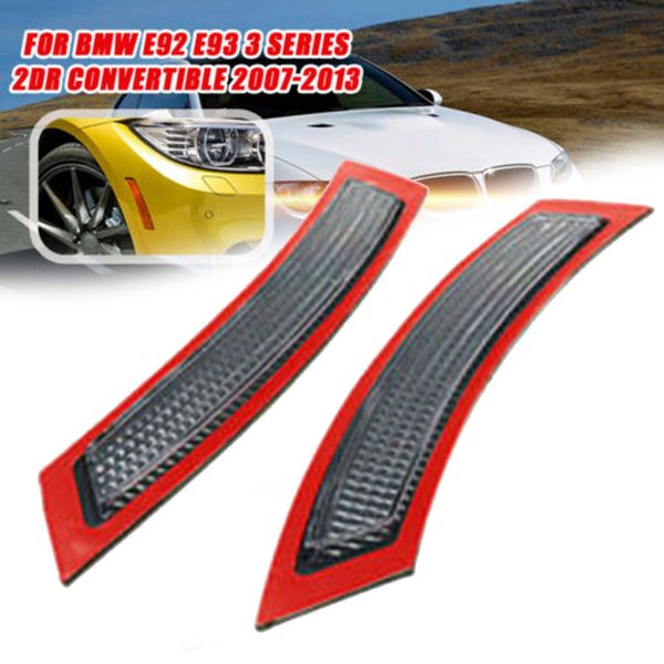 

plastic reflector side marker lights front bumper 2pcs replacements for e92 e93 3 series 2007-2013 signal lamps