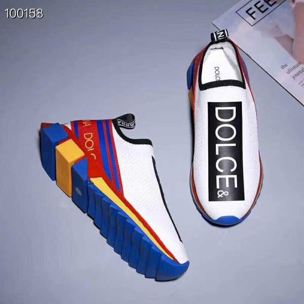 

New dolce gabbana d g black white knit rainbow ole orrento neaker dg logo turquoi e me h neaker running ca ual hoe