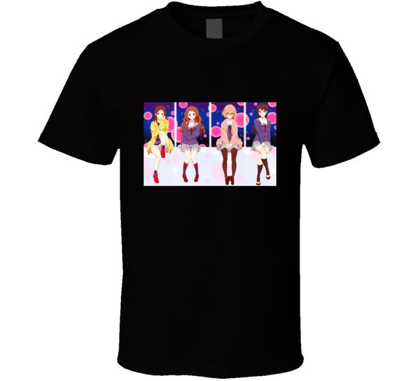 

men t-shirt beyond the boundary kyoukai no kanata anime t shirt tshirt women t shirt, White;black