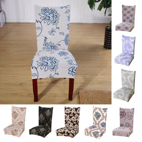 

flower printed removable elastic slipcover weddings banquet l chair cover case