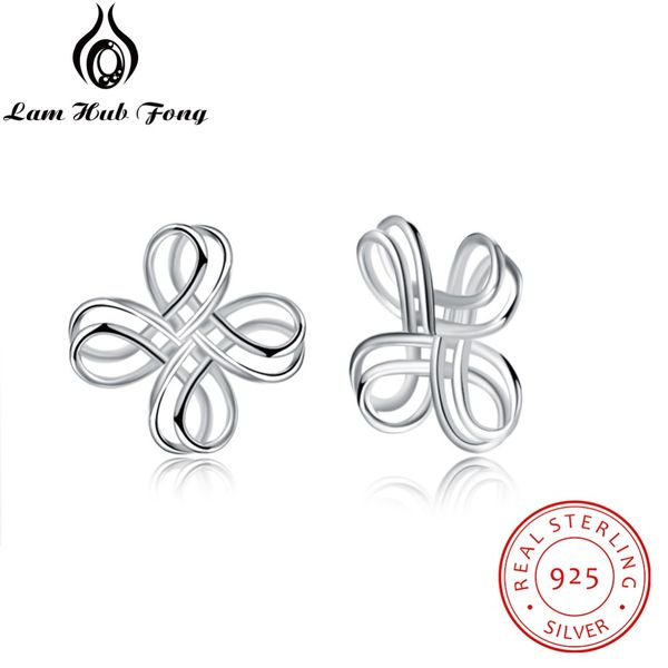

braided design 100% 925 sterling silver stud earrings metallic earrings for women ladies party ethnic jewelry (lam hub fong, Golden;silver