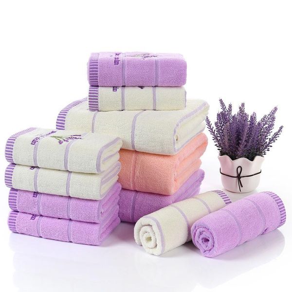 

plus lavender large towel men and women tube bath towel cotton thick absorbent bathroom suite gym