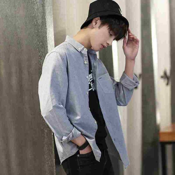 

men's casual shirts pure cotton japan fashion slim fit long sleeve business dress men oxford male camisas ts-429, White;black
