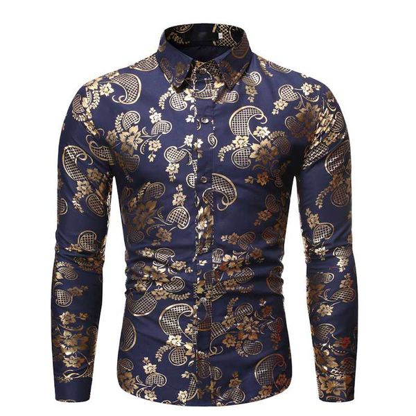 

новые мужские шелковые атласные печатные рубашки мужской slim fit с длинным рукавом партии рубашки мужчины печати бизнес рубашки топы s-2xl, White;black