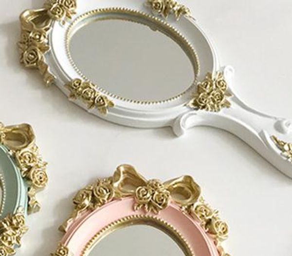 Cute Creative Wooden Vintage Hand Mirrors Vanity Mirror Rectangle Cute Creative Wooden Vintage Hand