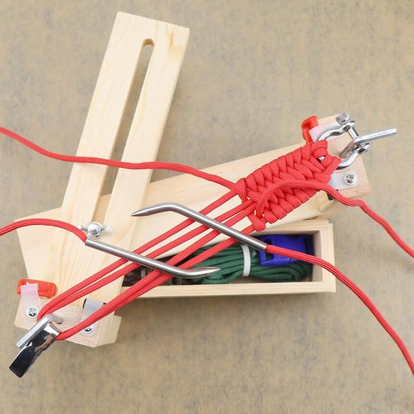 

9 pieces paracord stitching set paracord fid lacing stitching needles paracord smoothing tool carry bag survival bracelets