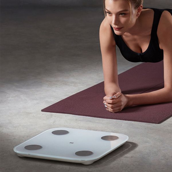 Xiaomi Mi Smart Body Fat Scale 2 con monitor della composizione corporea dell'APP Mifit con display a LED nascosto Scala di grasso da Xiaomi youpin