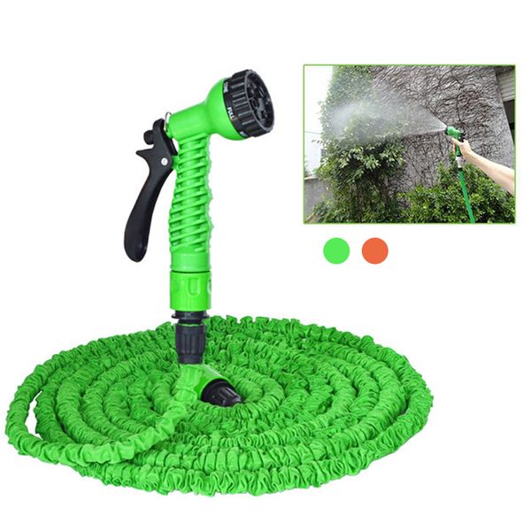 

25ft-100ft garden hose expandable magic flexible water hose eu plastic hoses pipe with spray gun to watering car wash spray