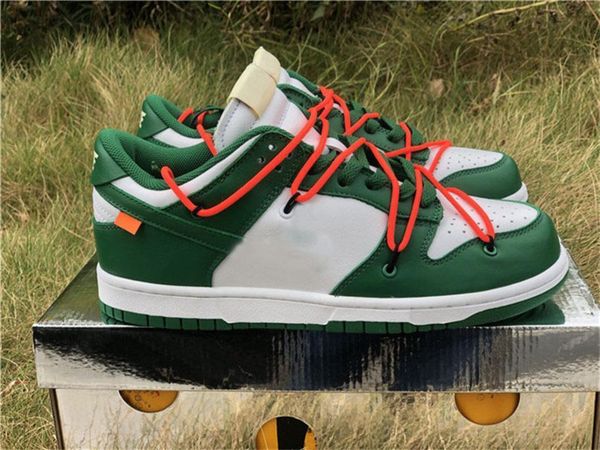 

2020 released off authentic white sb dunk low pine green michigan university red ct0856 -100 ct0856 -600 ct0856 -700 men women casual shoes, Black