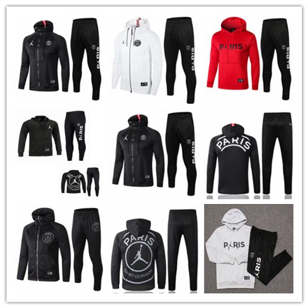 

2019 2020 jordam x pari occer jacket hoodie champion league urvetement 19 20 p g mbappe football track uit