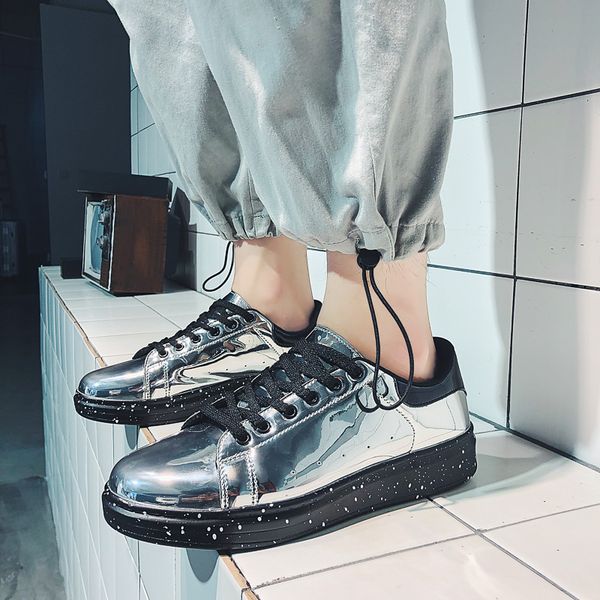 

2019 new brand men fashion glitter shoes outdoor sport comfortable walking shoes for student casual