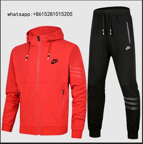 

19 brand fashion casual men tracksuit hoodies ziper luxury mens autumn winter black tracksuit b100780y, Gray