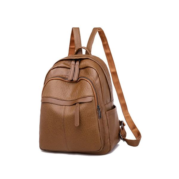 

new women bag lovely leather backpack plain rucksack waterproof cloth school shoulder bag fashion