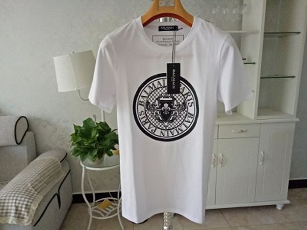 

женская черно-белая футболка 2019 весна лето монета с принтом хлопка свободный пуловер футболка с коротким рукавом пара топ тис, White