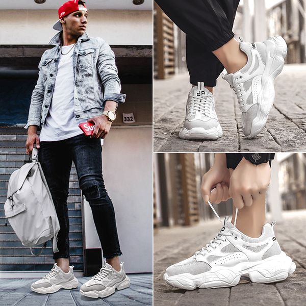 

new fashion breathable running shoes for men sneakers man platform thick sole sport shoes brand outdoor jogging walking athletic