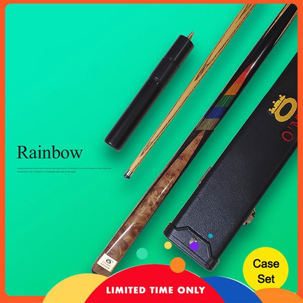 

omin rainbow 10mm tip cue snooker with snooker cue case set 2019