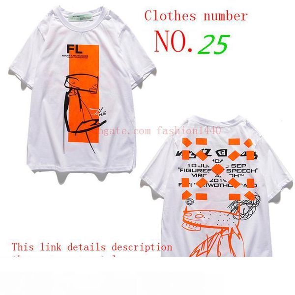 

aa1 new off t-shirt мужчины и женщины роскошные короткие рукава высококачественный дизайнерский хлопок черно-белые топы спорт и досуг пот, White