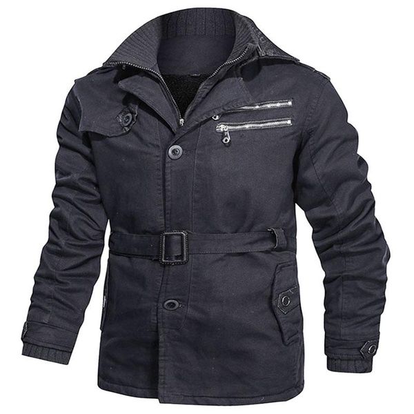 

зимняя императорская мотоциклетная куртка menthick теплая повседневная верхняя одежда куртки, Black