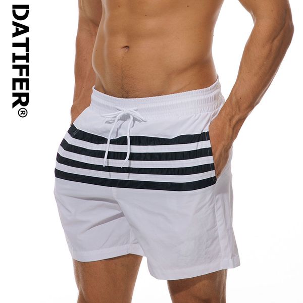 

datifer brand men's board shorts bermuda short pants quick dry beach wear briefs for men swim trunks xxl