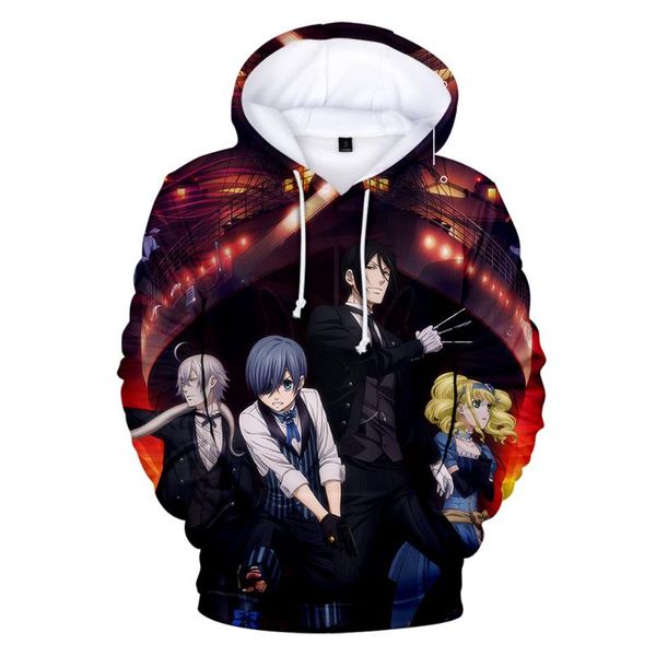 

explosive 3d print black butler hoodies 3d anime sweatshirts men/women fashion hoodie spring/autumn pullovers boys outwear top