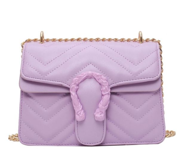 

summer woman shoulder bag pu leather black chain crossbody soft buckle flap versatile purses handbags women designer