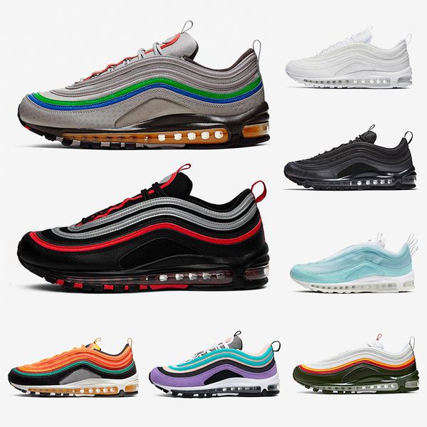 

Bred Nintendo 64 White Evergreen 97 Mens Running shoes 97s Sunburst UNDEFEATED UNDFTD Bright Citron Triple black Men women sports Sneakers