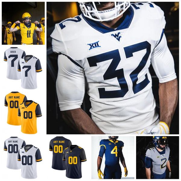 

custom west virginia mountaineers wvu college football 1 shelton gibson tavon austin #40 pat mcafee 70 sam huff karl joseph jones irvin 03, Black;red