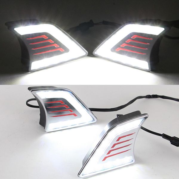 

1 pair led drl daytime running light daylight waterproof signal lamp car-styling for toyota hilux vigo 2012 2013 2014