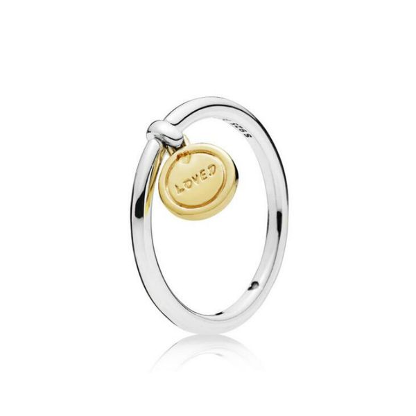 

Valentine's Day Fashion New 925 Sterling Silver Jewelry Shine Love Medal Ring Stacking Creative Ring