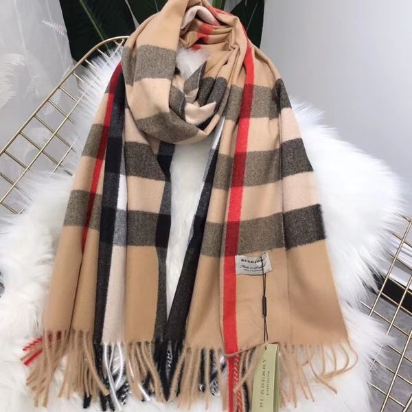 

newst classic luxury plaid scarf for women british wind scarver cashmere bristles couple collar large shawl without box, Blue;gray