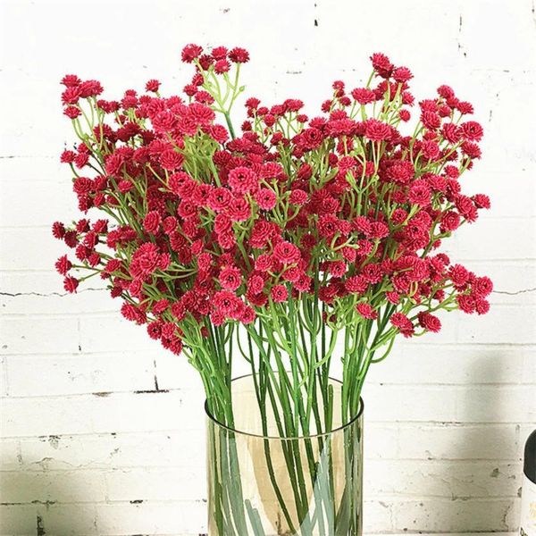 

новые красивые babysbreath филиал искусственные цветы пластиковые искусственные растения diy цветочная композиция свадебные украшения babybr