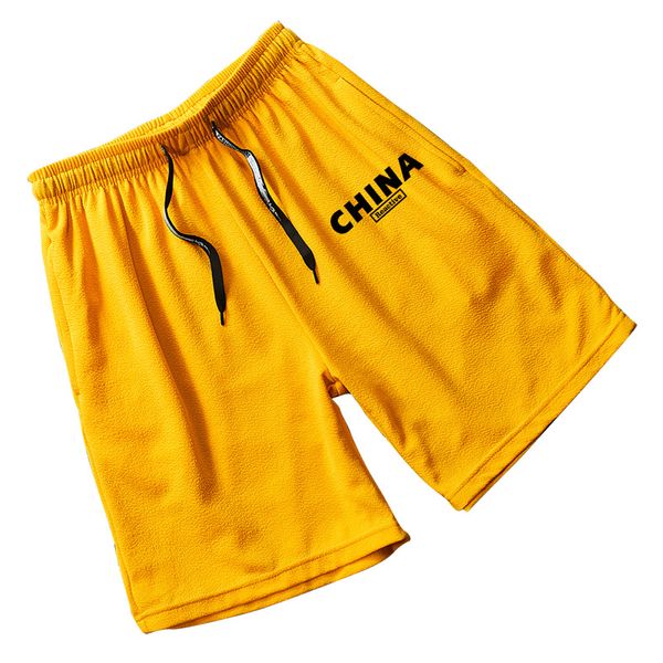 

2020 men's shorts summer casual shorts men's wear trend beach loose-fit youth 5 pants pants, White;black