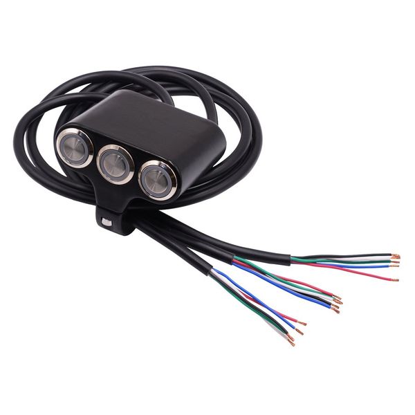 

motorcycle electric car aluminum alloy three-position faucet handlebar switch self-locking self-reset button