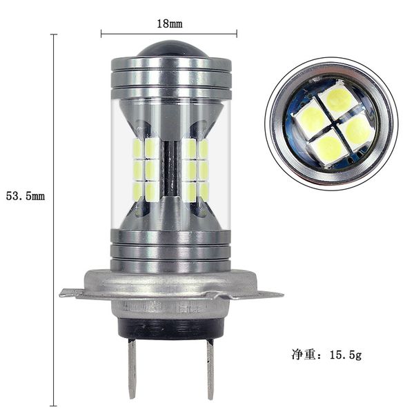 

new car bulbs led headlight h7 3030 22led high power front fog light h4 22smd headlight anti-fog light
