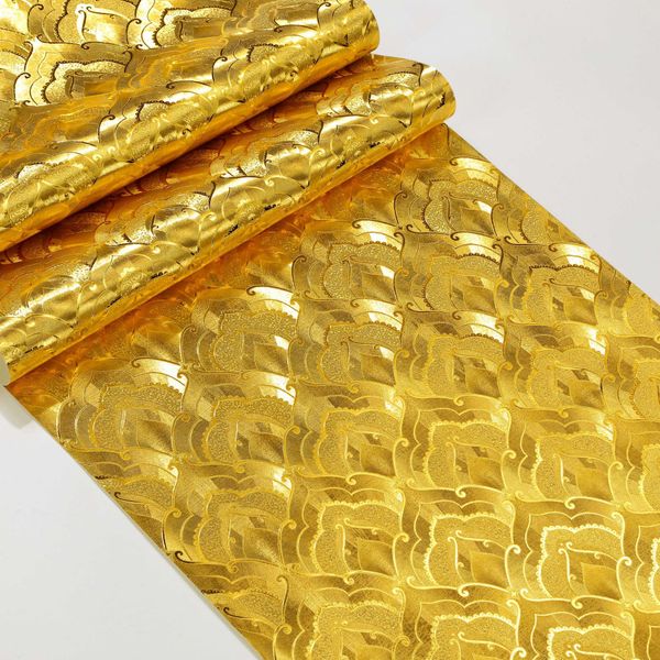 

luxury gold foil wallpaper buddha hall reflective golden yellow pvc wallpaper living room ktv ceiling roof restaurant wall decor