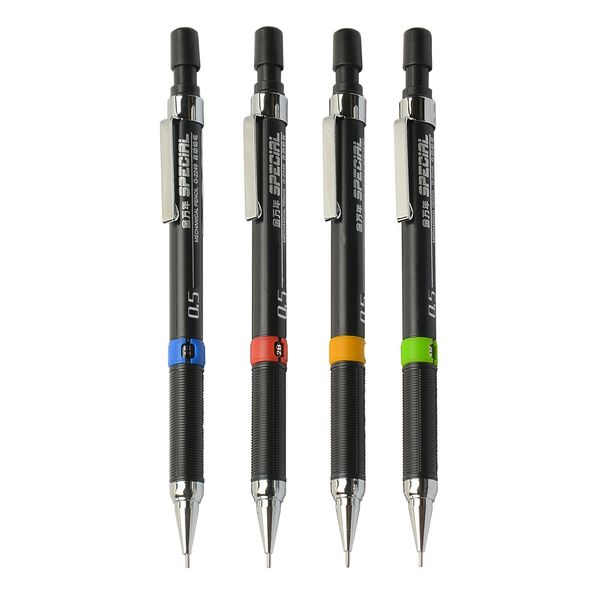 

special 0.5/0.7mm student mechanical pencil for kids sketch drawing school office supplies stationery, Blue;orange