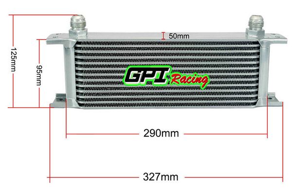 

13 row oil cooler gpi racing new style 13 row an-10an universal engine transmission oil cooler