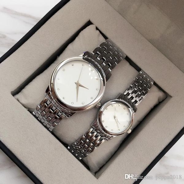 

2020 fashion luxury men watch women watches gold/silver brand quartz movement diamond dial wristwatches gift quartz ing, Slivery;brown