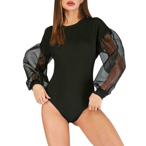 

2019 shine rompers black minimalist solid form fitting casual o-neck short sleeve skinny jumpsuit women summer tshirt bodysuits, Black;white