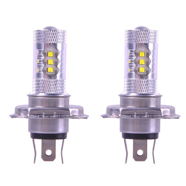 

car 2pcs car fog driving headlight bulb lamps white h7 h4 12v 80w led 6000k