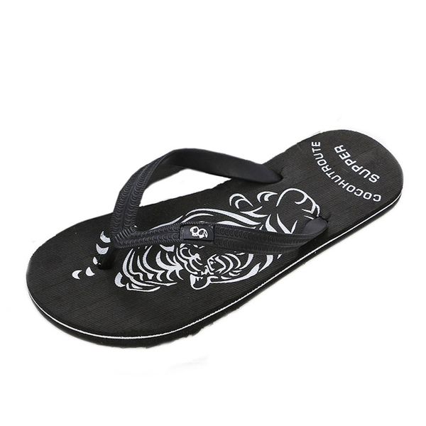 

siketu men's summer flip-flops slippers beach sandals indoor&outdoor casual shoes sandals men sapato masculino men chinelo a30 t02, Black