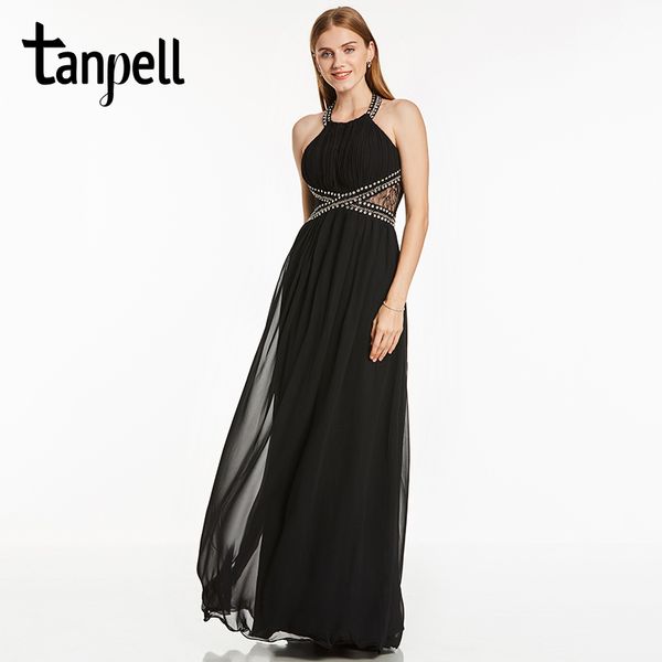 

tanpell недоуздок вечернего платья сексуальной длина черных напольных рукавов линия платье дешевые женщины бисер складок партия долго вечеро, White;black